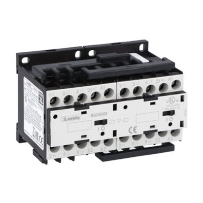 Lovato 11BG Series Reversing Contactor, 48 V ac Coil, 12 A, 5.7 kW, 1NC, 440 V