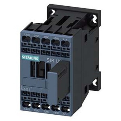 Siemens 3RH2 Series Contactor Relay, 24 V dc Coil, 4-Pole, 10 A, 2NO + 2NC, 690 V ac