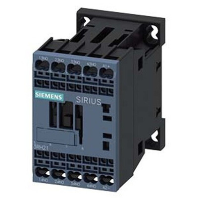 Siemens 3RH2 Series Contactor Relay, 72 V dc Coil, 4-Pole, 10 A, 4NO, 690 V ac