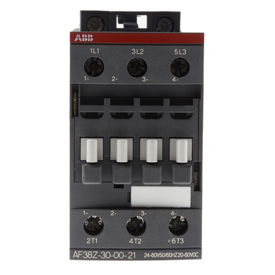 ABB AF Series Contactor, 24 V ac/dc Coil, 3-Pole, 24 A, 18.5 kW, 3NO, 690 V ac