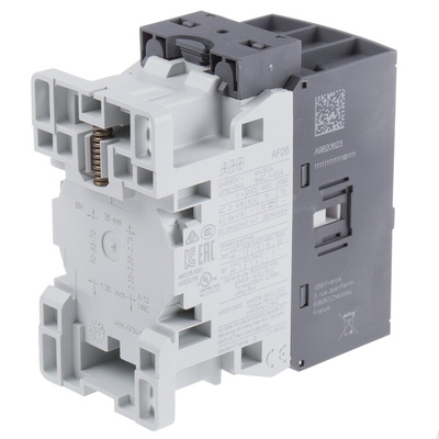 ABB AF Series Contactor, 24 V ac/dc Coil, 3-Pole, 45 A, 11 kW, 3NO, 690 V ac