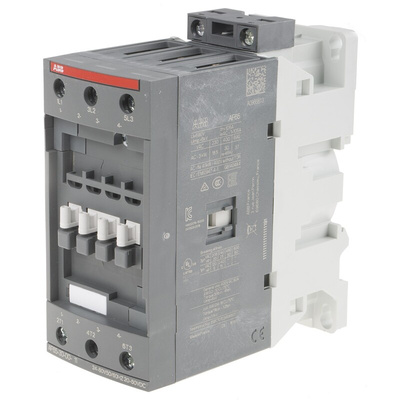 ABB AF Series Contactor, 24 V ac/dc Coil, 3-Pole, 105 A, 30 kW, 3NO, 690 V ac