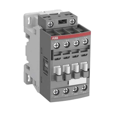 ABB AF Series Contactor, 230 V ac Coil, 4-Pole, 70 A, 18.5 kW, 4NO, 690 V ac