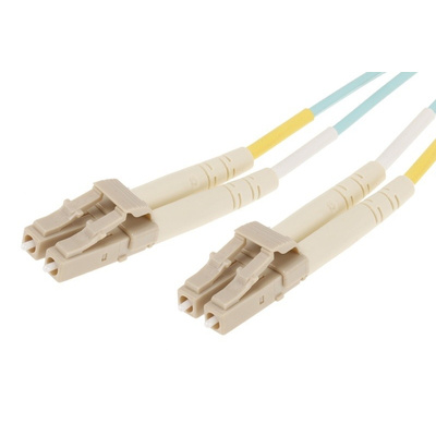 RS PRO OM4 Multi Mode Fibre Optic Cable LC to LC 900μm 10m