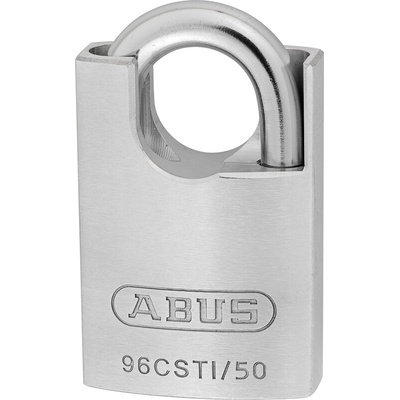 ABUS Key Weatherproof Titanium Safety Padlock, Keyed Alike, 9.5mm Shackle, 50mm Body