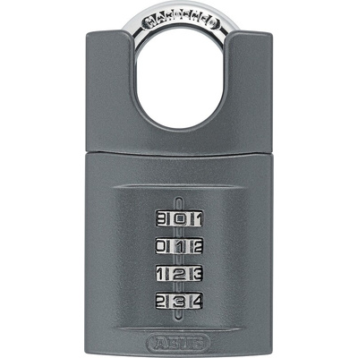 ABUS Combination Weatherproof Zinc Padlock, 8mm Shackle, 50mm Body