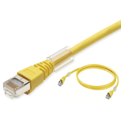 Omron Cat6a Cable 10m, Yellow, Male RJ45/Male RJ45