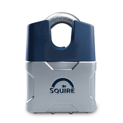 Squire Key Weatherproof Steel Steel Padlock, 8mm Shackle, 48mm Body