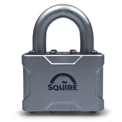 Squire Key Weatherproof Steel Steel Padlock, 9.5mm Shackle, 55mm Body