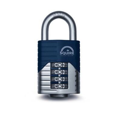 Squire Combination Weatherproof Die Cast Combination Padlock, 8mm Shackle, 50mm Body