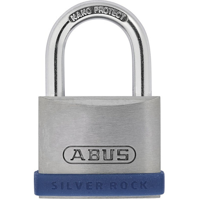 ABUS Key Weatherproof Steel Security Padlock, 6.5mm Shackle, 42.4mm Body