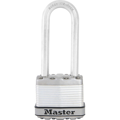 Master Lock Key Weatherproof Stainless Steel Padlock, 8mm Shackle, 48mm Body