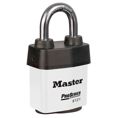 Master Lock Key Weatherproof Stainless Steel Padlock, 8mm Shackle, 54mm Body
