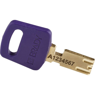 Brady Key Weatherproof Nylon Padlock, 6.4mm Shackle, 38mm Body