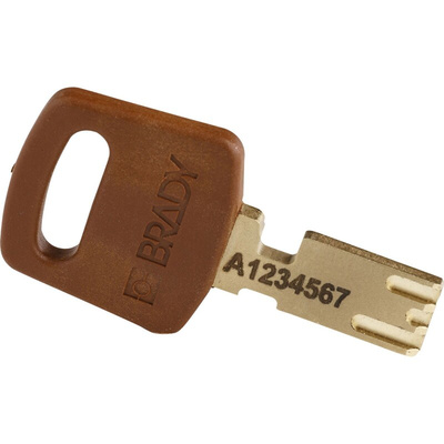 Brady Key Weatherproof Nylon Padlock, 6.4mm Shackle, 38mm Body