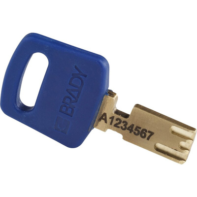 Brady Key Weatherproof Nylon Padlock, 6.4mm Shackle, 38mm Body