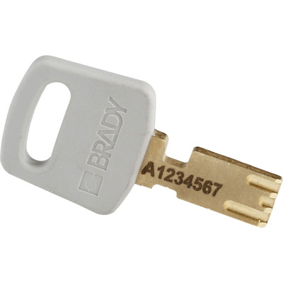 Brady Key Weatherproof Aluminium Padlock, 6.4mm Shackle, 38mm Body