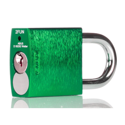 ABUS Key Weatherproof Aluminium Padlock, Keyed Alike, 6mm Shackle, 38.5mm Body