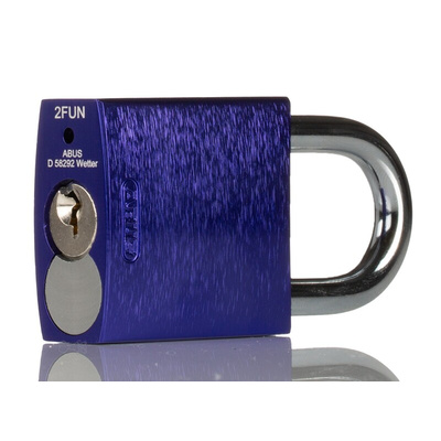 ABUS Key Weatherproof Aluminium Padlock, Keyed Alike, 6mm Shackle, 38.5mm Body