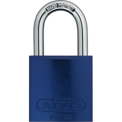 ABUS Key Weatherproof Aluminium Padlock, Keyed Alike, 6mm Shackle, 38.5mm Body