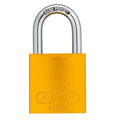 ABUS Key Weatherproof Aluminium Padlock, Keyed Alike, 6mm Shackle, 38.5mm Body