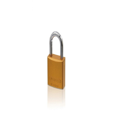 ABUS Key Weatherproof Aluminium Padlock, Keyed Alike, 6mm Shackle, 38.5mm Body