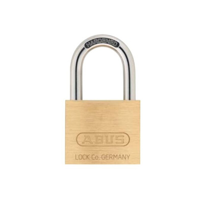 ABUS Key Weatherproof Brass Padlock, 5mm Shackle, 25mm Body
