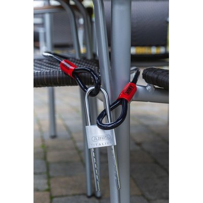 ABUS Key Weatherproof Titanium Padlock, 8mm Shackle, 50mm Body