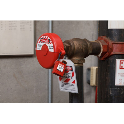 Brady Key Weatherproof Safety Padlock, 6.35mm Shackle