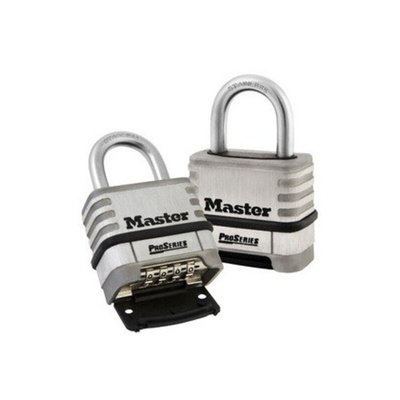 Master Lock Combination Combination Padlock, 8mm Shackle