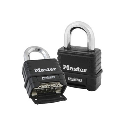 Master Lock Combination Combination Padlock, 9mm Shackle
