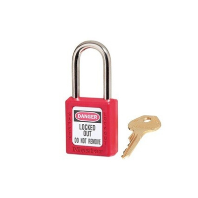 Master Lock Key Safety Padlock, 6mm Shackle