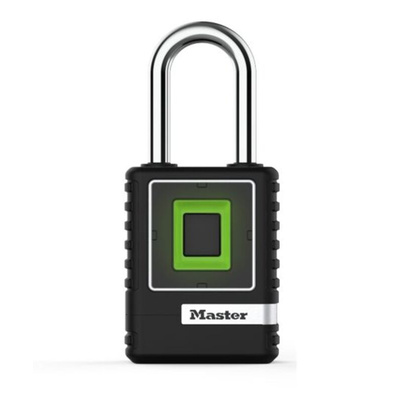 Master Lock Fingerprint Weatherproof Padlock, 9mm Shackle