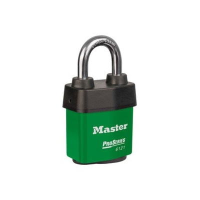 Master Lock Key Weatherproof Padlock, 8mm Shackle
