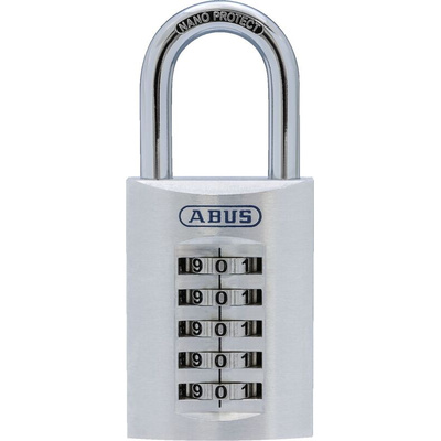 ABUS Combination Weatherproof Aluminium Combination Padlock, 8mm Shackle, 47mm Body