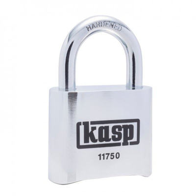 Kasp Combination Weatherproof Steel Combination Padlock, 25mm Shackle, 50mm Body