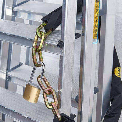 YALE Padlock Brass Padlock, 6.3mm Shackle, 40mm Body