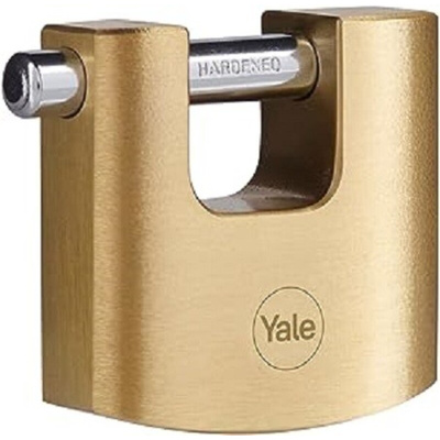 YALE Padlock Brass Padlock, 9mm Shackle, 60mm Body