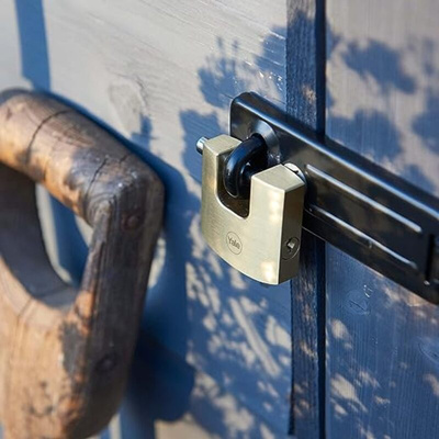 YALE Padlock Brass Padlock, 10mm Shackle, 70mm Body