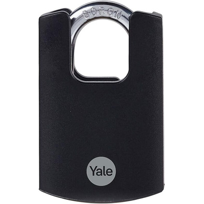 YALE Padlock Weatherproof Steel Padlock, 5mm Shackle