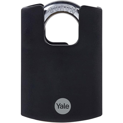 YALE Padlock Brass Padlock, 9.5mm Shackle, 57mm Body