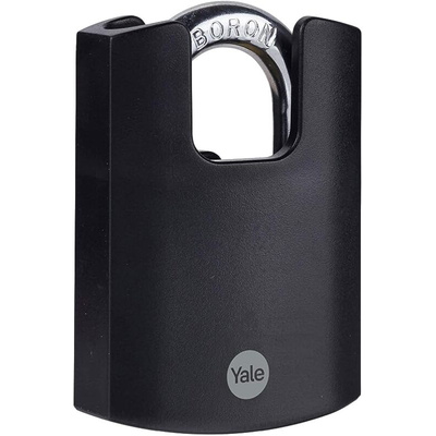 YALE Padlock Brass Padlock, 9.5mm Shackle, 57mm Body