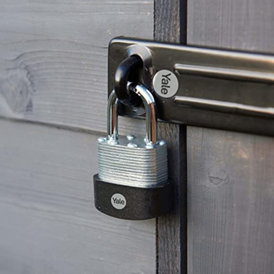 YALE Padlock Brass, Steel Steel Padlock, 11mm Shackle, 66mm Body