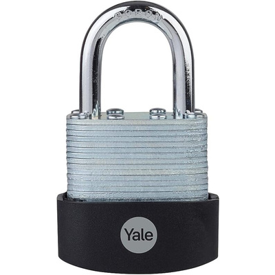 YALE Padlock Weatherproof Padlock, 6mm Shackle, 47mm Body