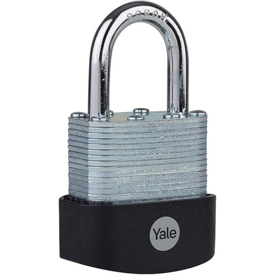 YALE Padlock Weatherproof Padlock, 6mm Shackle, 47mm Body