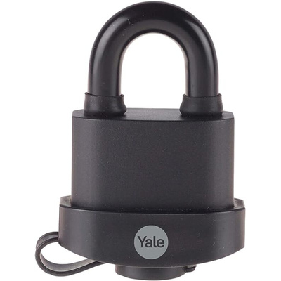 YALE Padlock Weatherproof Padlock, 9mm Shackle, 53mm Body