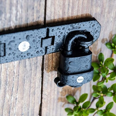 YALE Padlock Weatherproof Steel Padlock, 51mm Body