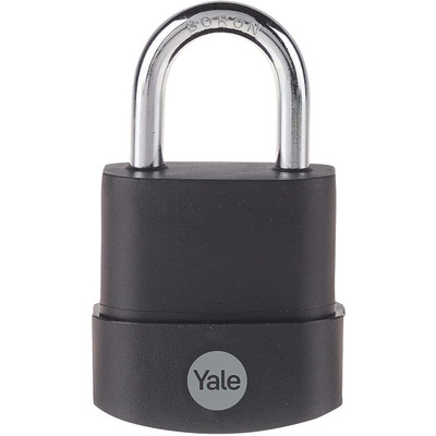 YALE Padlock Weatherproof Padlock, 6mm Shackle, 47mm Body