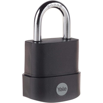 YALE Padlock Weatherproof Padlock, 6mm Shackle, 47mm Body