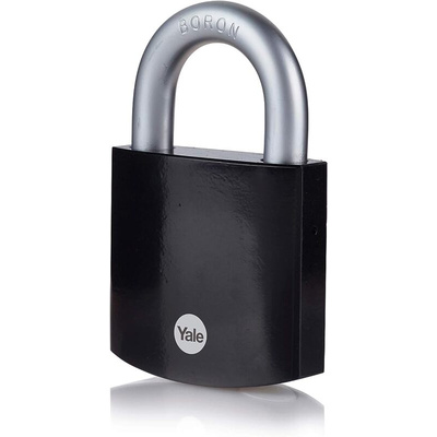 YALE Padlock Hardened Steel Steel Padlock, 11mm Shackle, 62mm Body